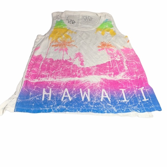 Chaser Tops - Chaser Vintage Hawaii Graphic Tee Small